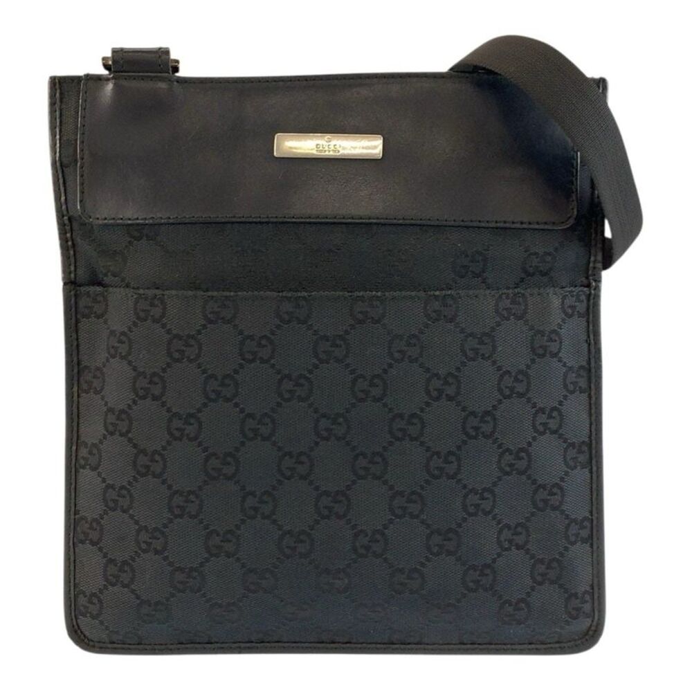 Gucci GG Canvas Leather Shoulder Bag